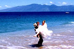 california beach wedding.